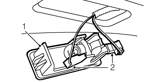 Boot compartment lamp - 4 door – Service repair no - 86.45.16
