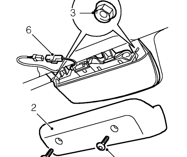 Centre high mounted stop lamp - 4 door – Service repair no - 86.41.32