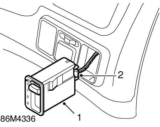 Switch - headlamp levelling – Service repair no - 86.65.16