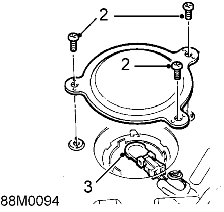 Fuel gauge tank unit - ’d’ series – Disconnect battery earth lead.