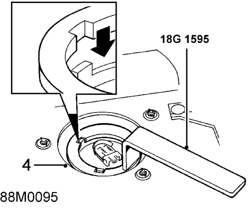 Fuel gauge tank unit - ’d’ series – Pull back rubber cover from tank unit and disconnect multiplug.