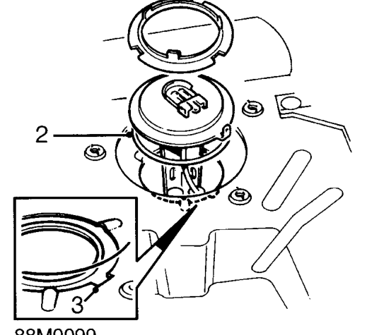 Clean tank unit and mating face on fuel tank.