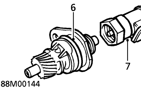 Vehicle speed sensor - ’t’ series – Remove speedometer drive pinion housing.