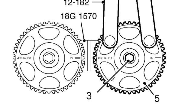Exhaust camshaft front oil seal – Remove and discard camshaft timing belt. See this section.