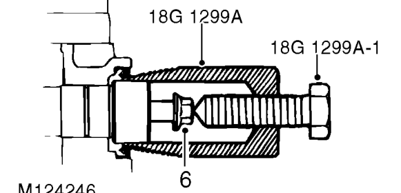 Exhaust camshaft front oil seal – Remove camshaft gear.