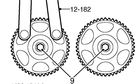 All engines – Remove camshaft timing belt tensioner.