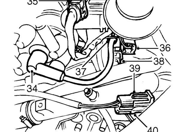 Disconnect multiplug from engine coolant temperature gauge sensor.