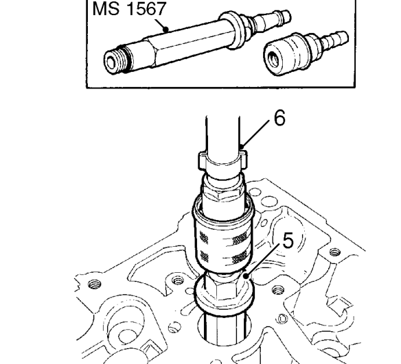 Valve stem oil seal – Using a 16 mm spark plug socket, remove 4 spark plugs.