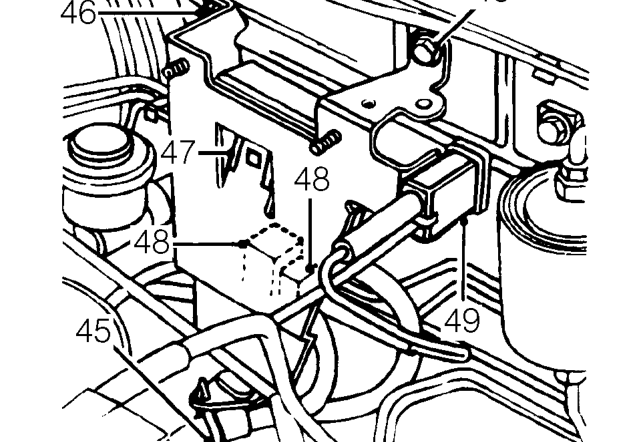 Remove engine control module. See ENGINE MANAGEMENT SYSTEM - MEMS, Repairs.