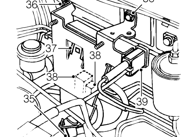 Remove engine control module. See ENGINE MANAGEMENT SYSTEM - MEMS, Repairs.