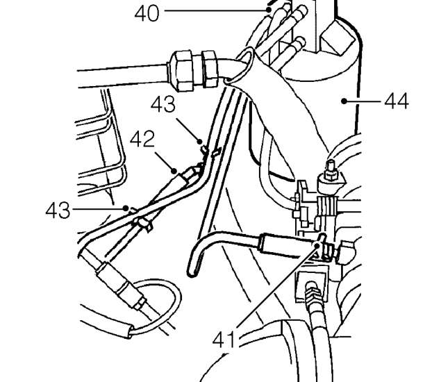 Release fuel trap from mounting bracket.