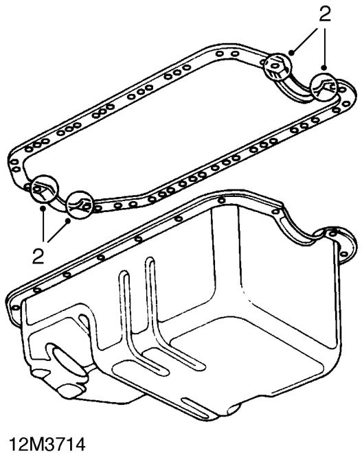 Clean sump and crankcase faces.