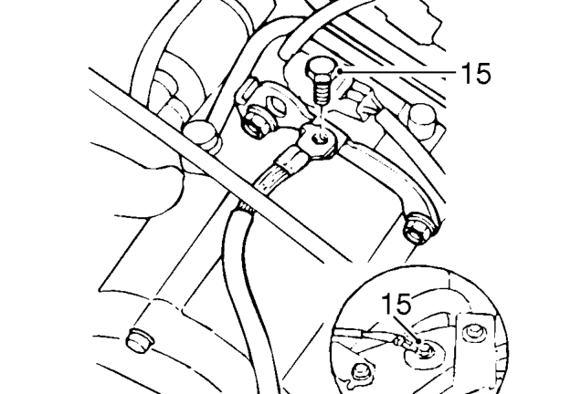Remove bolt securing battery lead clip.
