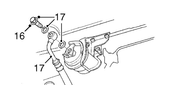 Remove 2 bolts securing earth leads to bonnet platform and gearbox.