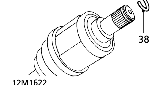 Release drive shafts from gearbox.
