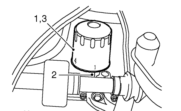 Oil filter – Lubricate sealing ring of new filter with clean engine oil.