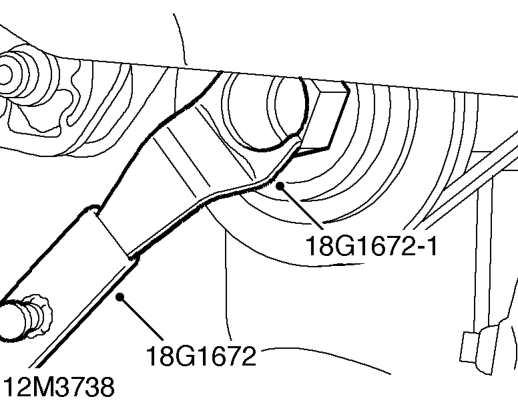 Crankshaft pulley - 97.5 my on – Remove LH front wheel.