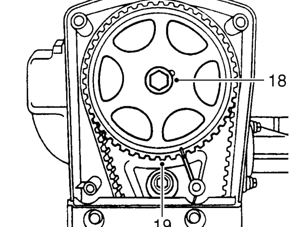 Raise RH side of engine sufficiently only to give access to fit seal removal tool 18G 1476