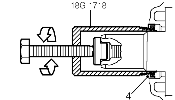 Crankshaft front oil seal – Remove timing gear from crankshaft.