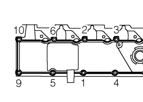 Ensure bolt holes in camshaft carrier are clean and dry.