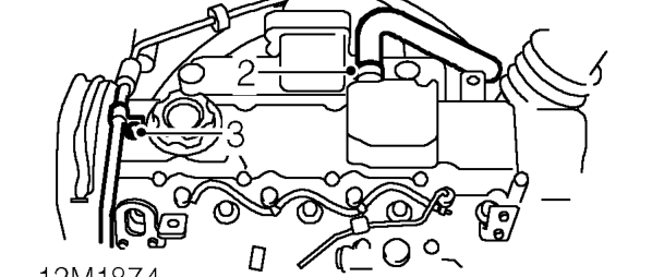 Camshaft cover gasket - models without intercooler – Remove engine acoustic cover. See BODY, Exterior fittings.
