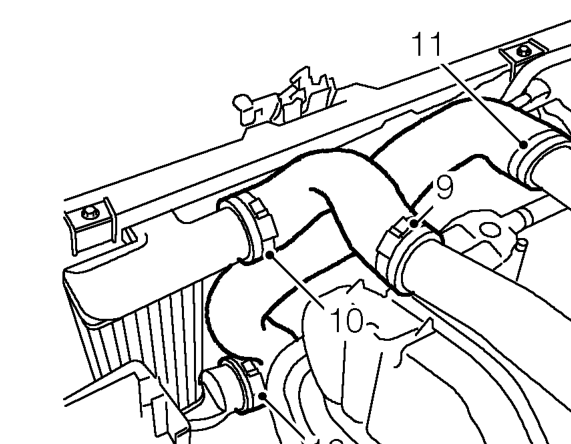 Models with intercooler fitted. – Remove engine acoustic cover. See BODY, Exterior fittings.