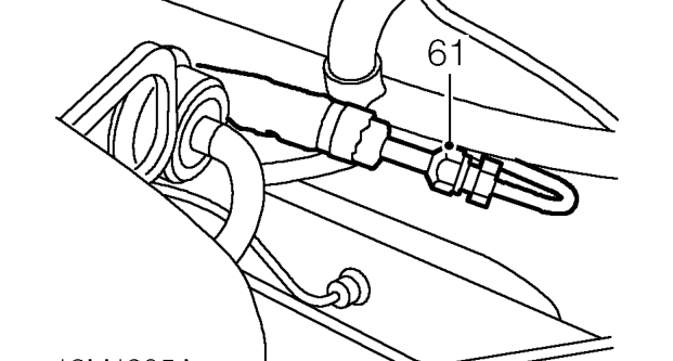 Release clip and disconnect outlet hose from PAS reservoir.