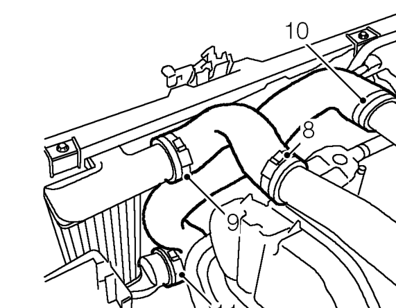 Models with intercooler fitted. – Remove engine acoustic cover. See BODY, Exterior fittings.