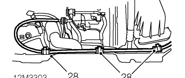 Models without intercooler – Remove locknut and release throttle cable from abutment bracket.