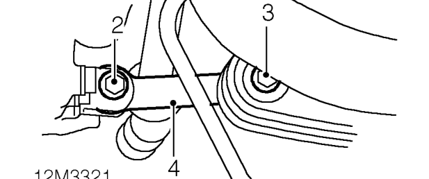 Engine steady bar - lower – Remove underbelly panel. See BODY, Exterior fittings.
