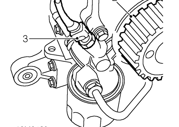 Oil pump – Remove camshaft timing belt. See this section.