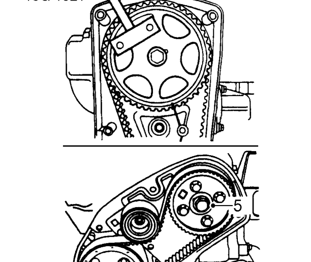 Gearbox adaptor plate – Remove timing belt cover.