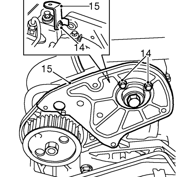Remove camshaft drive gear.