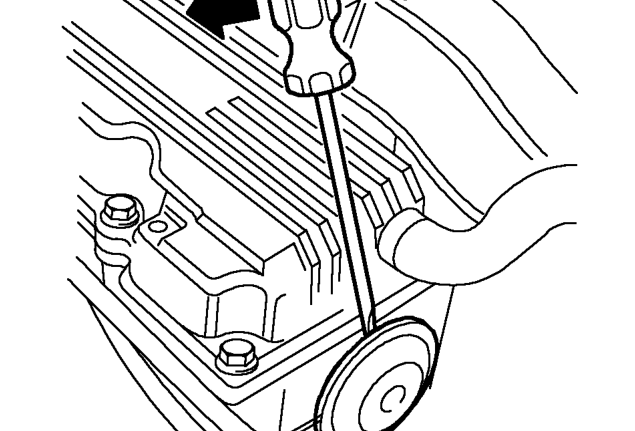 Camshaft rear oil seal - inlet – Position a cloth beneath oil seal to collect any oil spillage.