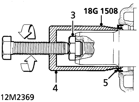 Crankshaft front oil seal – Slide timing gear off crankshaft and remove drive key.