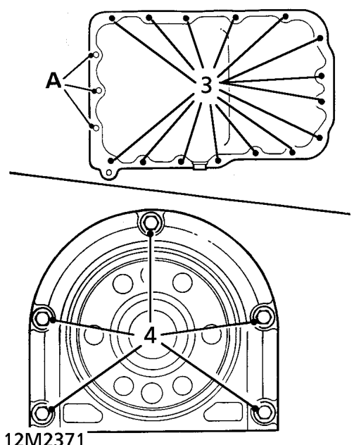 Crankshaft rear oil seal – Drain engine oil. See MAINTENANCEMaintenance.