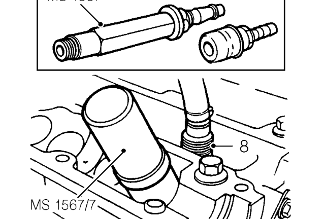 Valve stem oil seals – Using a 16 mm spark plug socket, remove 4 spark plugs.