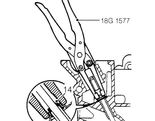 Valve stem oil seals – Remove valve spring cap and spring.