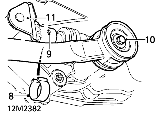Engine and gearbox - models without air conditioning – Remove underbelly panel. See BODY, Exterior fittings.