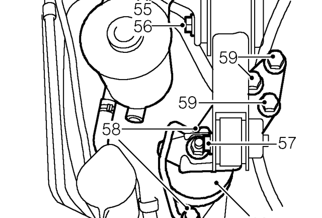 Raise hoist to take weight of engine without exerting load on engine mounting bolts.