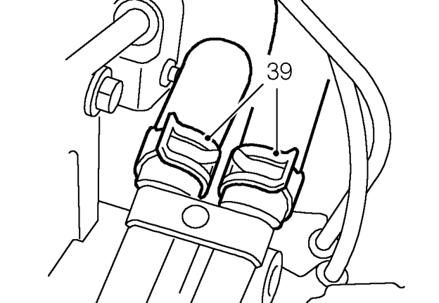 Release 2 main harness to engine harness multiplugs from mounting bracket and disconnect m