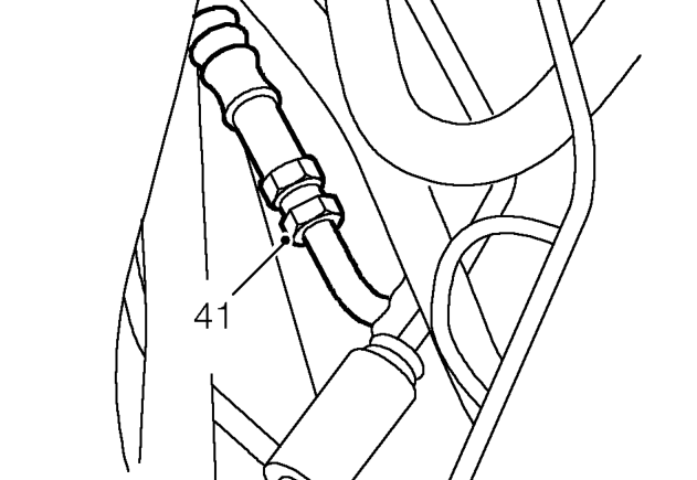 Release 2 clips and disconnect heater hoses from engine coolant rail.