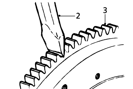 Flywheel starter ring gear – Remove flywheel. See this section.