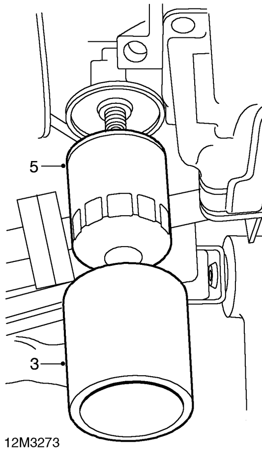 Oil filter – Remove oil pump acoustic cover. See this section.