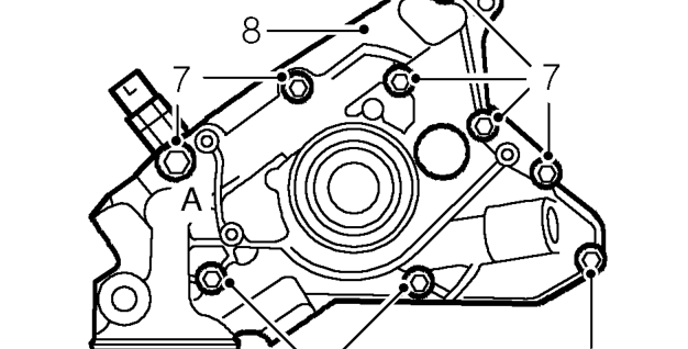 Oil pump – Disconnect multiplug from oil pressure switch.