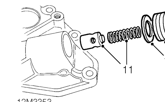 Oil pump – Do not carry out further dismantling if component is removed for access only.