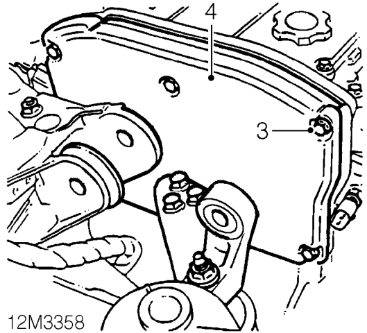 Camshaft timing belt upper cover – Remove engine RH mounting. See this section.