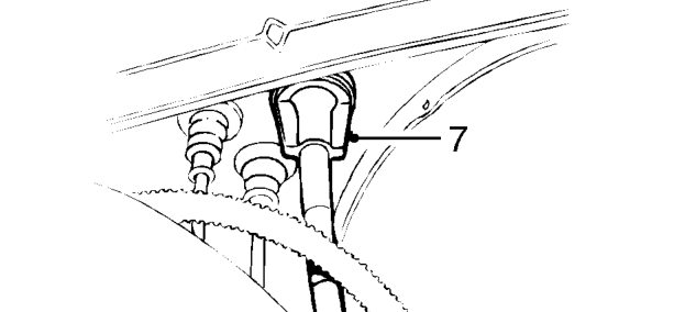 Release cable from clips on inlet manifold, fuel return pipe and coolant hose.