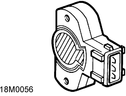 Throttle position sensor - ’k’ series – Fit throttle position sensor to throttle spindle. Ensure that during fitting the machined 