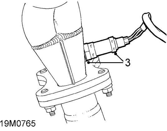 Heated oxygen sensor - ’k’ series – Release multiplug from bracket.